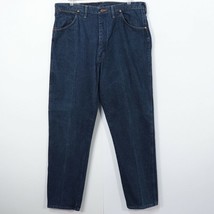 Wrangler Mens VTG Blue Jeans 38 x 34 100% Cotton Straight Leg 31MWZPW Cowboy USA - £20.16 GBP