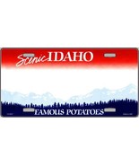 Idaho Novelty State Background Blank Metal License Plate - £19.94 GBP