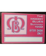 THE MOODY BLUES - VINTAGE ORIGINAL CLOTH CONCERT TOUR BACKSTAGE PASS - $185.64 MXN