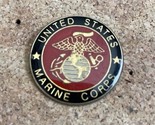 USMC United States Marine Corps  Golden Tone Lapel Hat Pin - $4.89