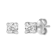 1/10Ct to 1/4Ct  Near Colorless Women Natural Diamond Stud Earrings Set in Ster - £26.36 GBP+