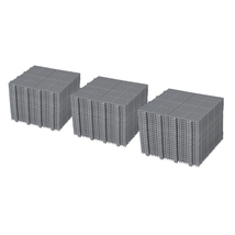 12x12 Inch Gray Interlocking Deck Tiles, Waterproof and Anti-Slip, Pack ... - £120.96 GBP