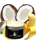 Banana Coconut Mango Eco Soy Wax Scented Tin Candles, Vegan Friendly Han... - £11.95 GBP+