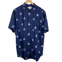 Ralph Lauren Denim &amp; Supply Shirt Mens XL Navy Blue Star Print Button Up... - £40.04 GBP