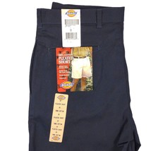 Vtg 2001 DICKIES Men&#39;s 36x8 Navy Pleated Chino Cotton Shorts, New Tags O... - £19.02 GBP