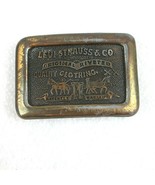 Vintage Levi Strauss Co Belt Buckle Brasstone Metal Levis Jeans Clothing... - £15.97 GBP