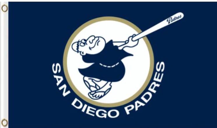 San Diego Padres Flying Banner Flag 90cmx150cm/3x5FT - $18.00
