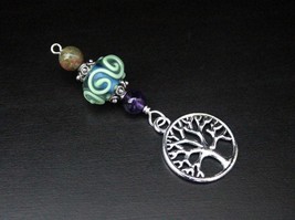 Unakite and Amethyst Oriental Fantasy Tree of Life Blessingway bead - Blessing,  - £12.51 GBP