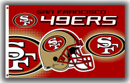 San Francisco 49ers Football Team Memorable Flag 90x150cm 3x5ft Super Banner - $12.95