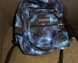 Jansport Big Student Backpack. Blue Teal Galaxy Lots of Storage Never Us... - $33.66