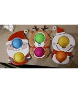 3 pcs Autism Relief Game Push Pop Sensory Toy Fidget Popper Key Ring Chr... - $188.30 MXN