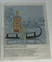 Alexander Gordon Gave The English Gordon London Dry Gin Vintage Print Ad - £6.22 GBP