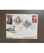 Alter Sammelbrief Monaco Ehre Große Amerikanische Präsidenten 1956 - $11.03 CAD