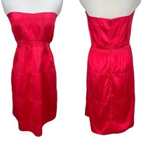 Vintage Calypso St. Barth Silk Red Sleeveless Strapless Dress Size M - 10 - £37.38 GBP