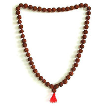 Rudraksha Holy Hindu 108+1 Beads Rosary Mala 5 to 6 MM Bead Hindu Prayer | DHL - £11.68 GBP