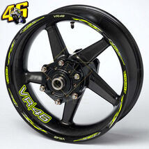 VR46 Valentino Rossi Universal Motorcycle Wheel Decals – Rim Stickers - $29.99