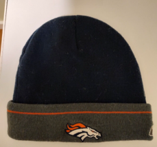 Denver Broncos Orange Hat NFL New Era Beanie Hat Cap Good Condition - £5.89 GBP