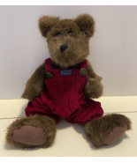 Boyds Bear Brown with Red Corduroy Overalls - £13.82 GBP