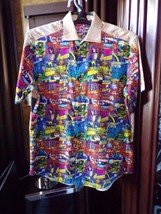 Robert Graham Motorcycle Short Sleeve Shirt Size Medium - £113.25 GBP