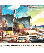 1943 General Motors WW2 Advertisement Military Battleships Transportatio... - €34,34 EUR