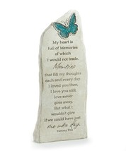 Pet Memorial Mosaic Statuary with Sentiment Up Right 20" High Butterfly Resin