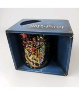 Harry Potter Hogwarts Crest Splatter Mug 14 Ounce Ceramic Rainbow Silver... - €13,50 EUR