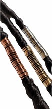  1 Long Copper Dreadlock Coils Wire Wrapped Loc Jewelry Beads  - £19.50 GBP