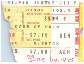 1975 Pink Floyd Concert Ticket Stub Wish You Were Here Roosevelt Stadium NJ - $89.09