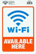 Wi-Fi Available Here Adhesive Sticker Decal Wi Fi Sign Door Window Cosco 098359 - £15.39 GBP