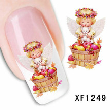 Nail Art Water Transfer Stickers Decal pretty little angel XF1249 - £2.48 GBP