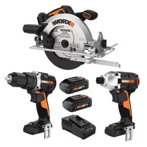 Worx WX530L 20V Power Share ExacTrack 6.5&quot; Cordless Circular Saw - £141.51 GBP