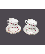 Four J&amp;G Meakin Rose Marie cup and saucer sets made in England. - £19.53 GBP+