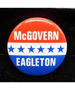 VTG McGovern Eagleton Reprod. Pin 1&quot; U.S. President Campaign 1980 - $147.90 MXN