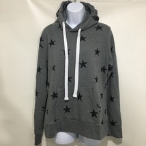 Esstive Athletic Apparel M Gray Stars Cotton Blend Hoodie Pullover - £22.32 GBP