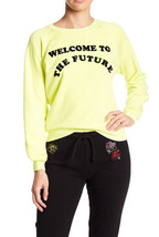 WILDFOX Womens Jumper Yellow Size S WFL19053W - £41.37 GBP