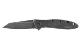 Kershaw Random Leek Reverse Tanto Assisted Folding Knife (3&quot; BlackWash) - $84.99