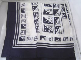  Vintage Blue and White Flag Signal Fashion Scarf Vintage Square  - £11.96 GBP