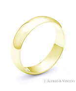 6mm Dome Ring 925 Sterling Silver 14k Yellow Gold-Plated Mens Women Wedd... - $830.21 MXN