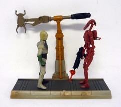 Star Wars Droid Factory Assembly Line C-3PO & Battle Droid Playset Complete 2002 - £11.72 GBP