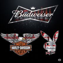 Harley Davidson Motorcycle Playboy Metal Sign 8x12in  Budweiser 78 - $24.74