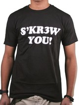 Kr3w Skate Hombre Negro S &#39; KR3W Usted ! Tornillo Fu Camiseta Nwt - £11.90 GBP