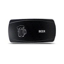 CH4x4 Rocker Switch Beer Symbol - Horizontal - Red LED - £12.65 GBP