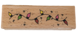 Studio G Rubber Stamp Christmas Lights Strand String Border Holiday Card... - £4.69 GBP