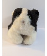 Folkmanis Furry Folk Puppets Black White Kitty Cat Plush 9&quot; - $27.17 CAD