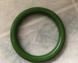 Vintage Avon Bangle Bracelet Emerald Green Color Go Round Plastic - $26.88