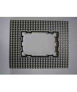 Picture Frame Mat 8x10 for 5x7 photo Houndstooth Check Custom Black and ... - £3.60 GBP