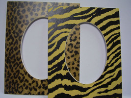 Picture Frame Mats 8x10 for 5x7 photo Leopard &amp;  Tiger Stripe Mats Animal - $6.99