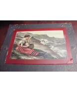 Antique McLoughlin Brothers 1902 Print on Glass mezzotint&quot; Charms of Nat... - $63.35