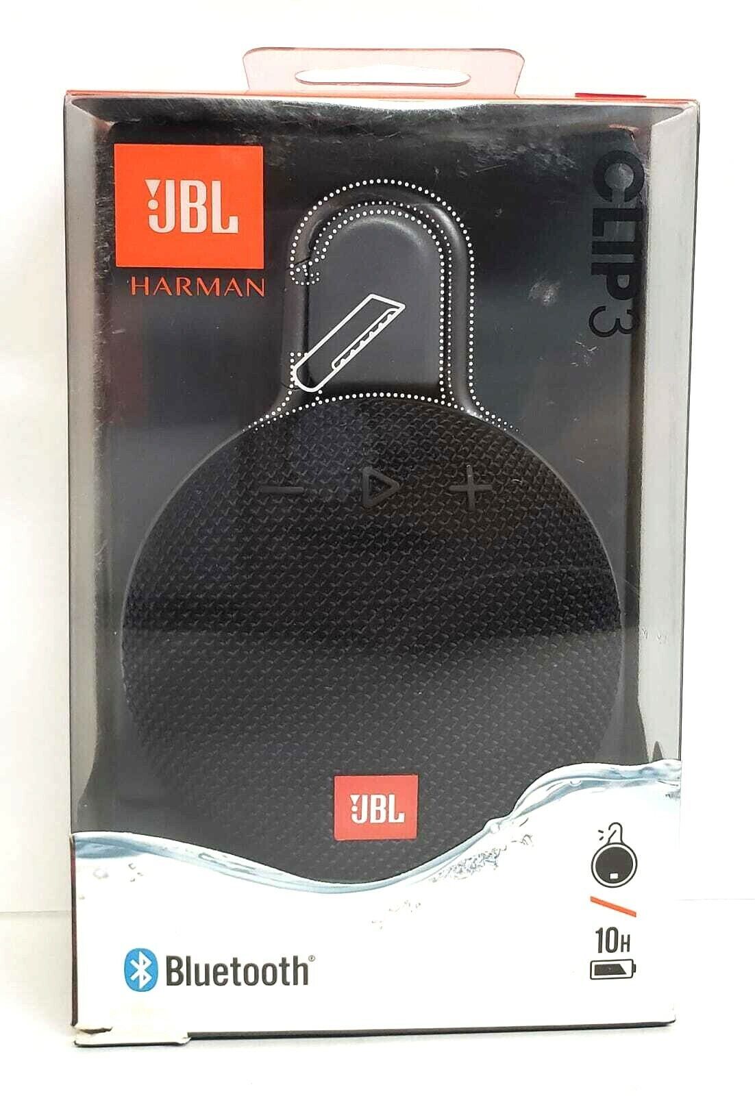 NOB JBL Clip 3 Portable Waterproof Wireless Bluetooth Speaker Black - £42.52 GBP