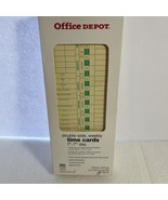 Office Depot Double-Side Weekly Time Cards 1st-7th Day -739-992- Tops 12... - £4.60 GBP